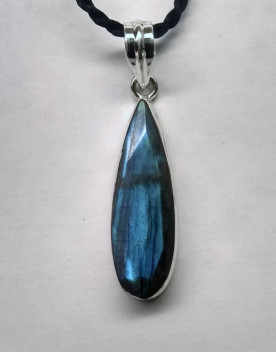 ,Labradorite Sterling Silver with cord